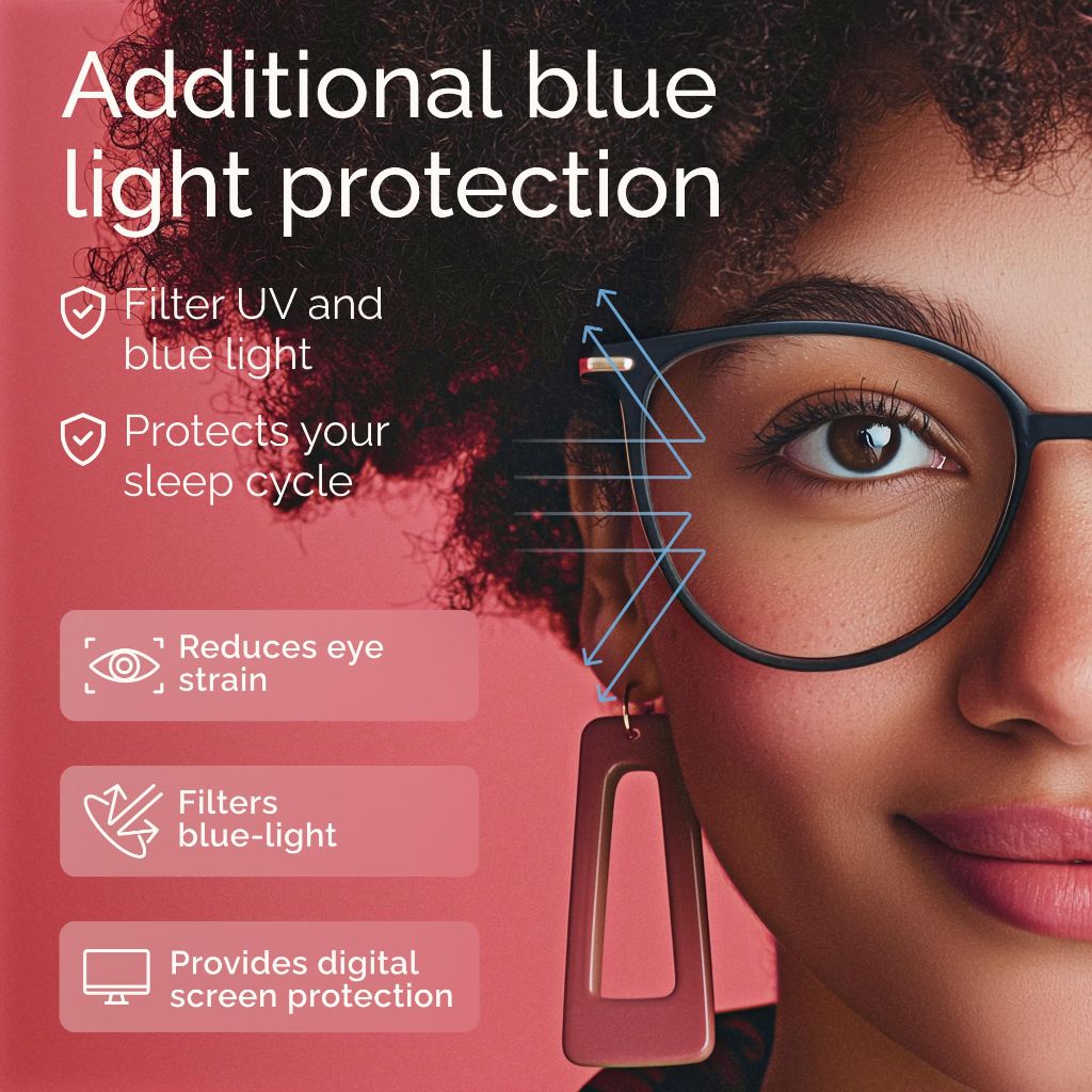 Gaoye Blue Light Blocking Glasses w/Soft Case - Leopard Transparent (3 Pairs)