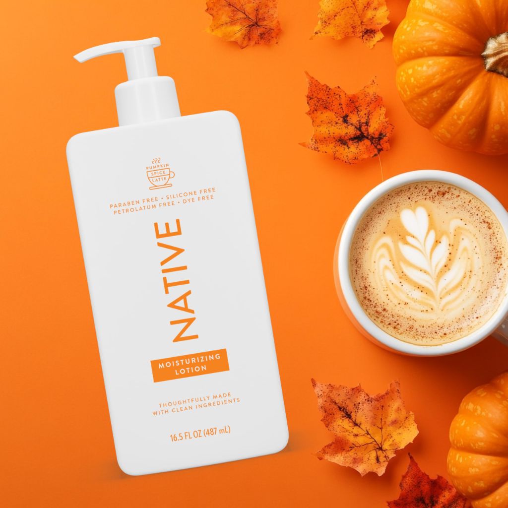 Native Moisturizing Body Lotion - Pumpkin Spice Latte, 16.5 fl. oz. (2 Pack)