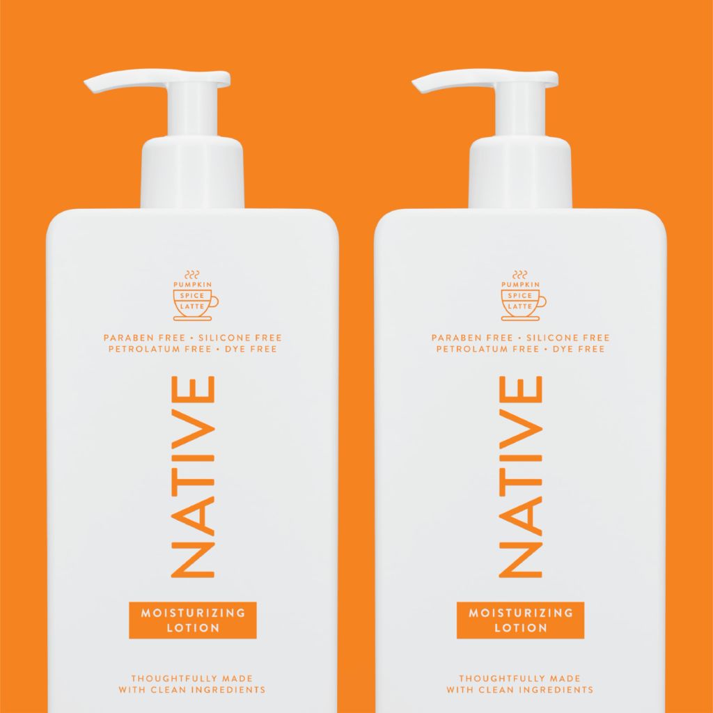 Native Moisturizing Body Lotion - Pumpkin Spice Latte, 16.5 fl. oz. (2 Pack)
