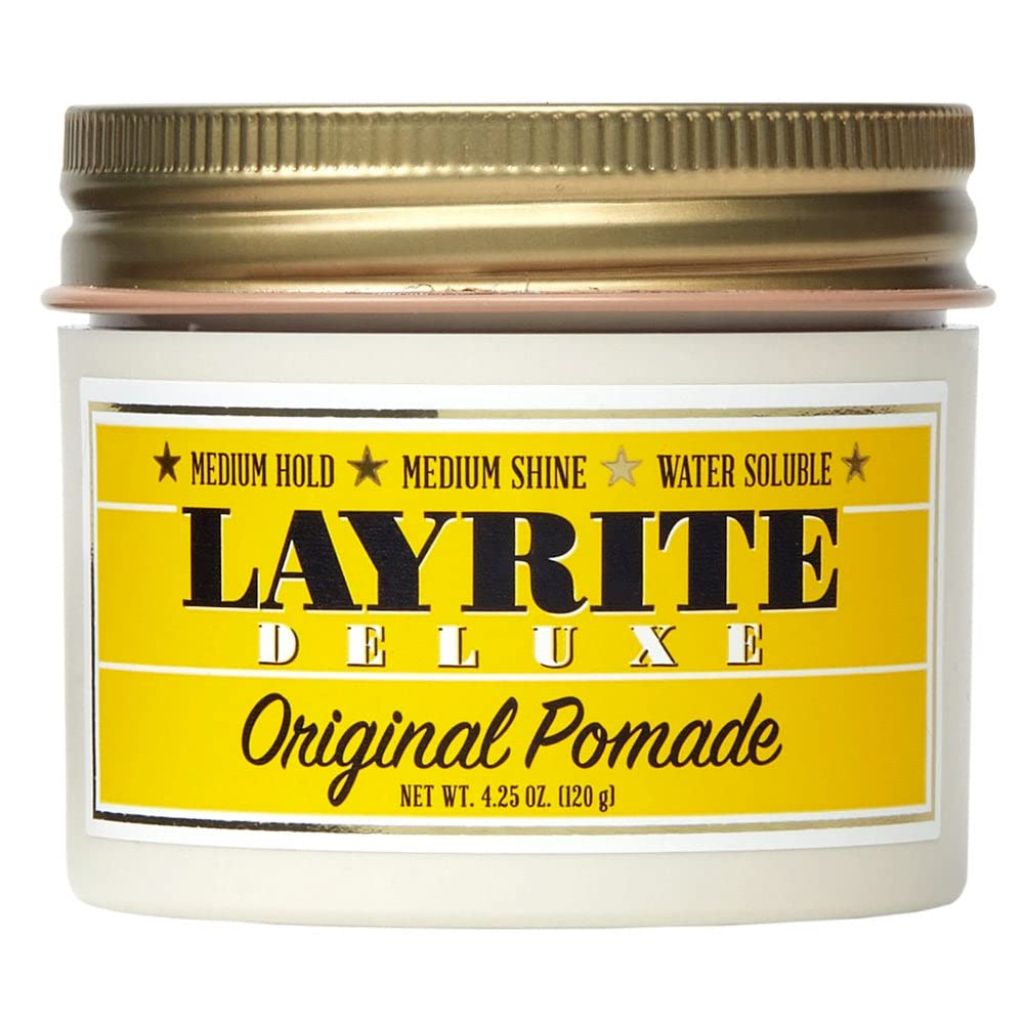 Layrite Deluxe Men's Original Pomade Medium Hold Hair Gel - 4.2oz.