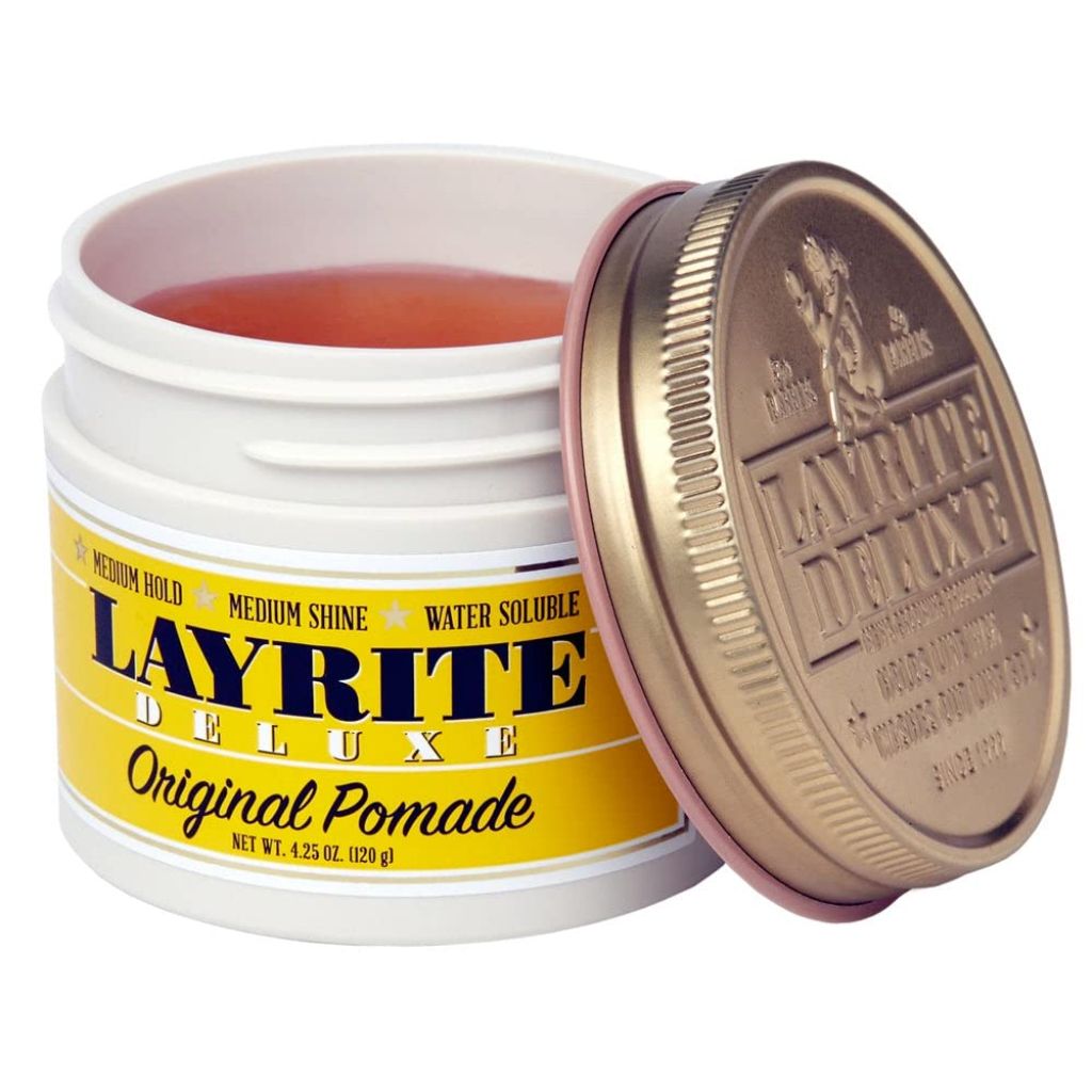 Layrite Deluxe Men's Original Pomade Medium Hold Hair Gel - 4.2oz.