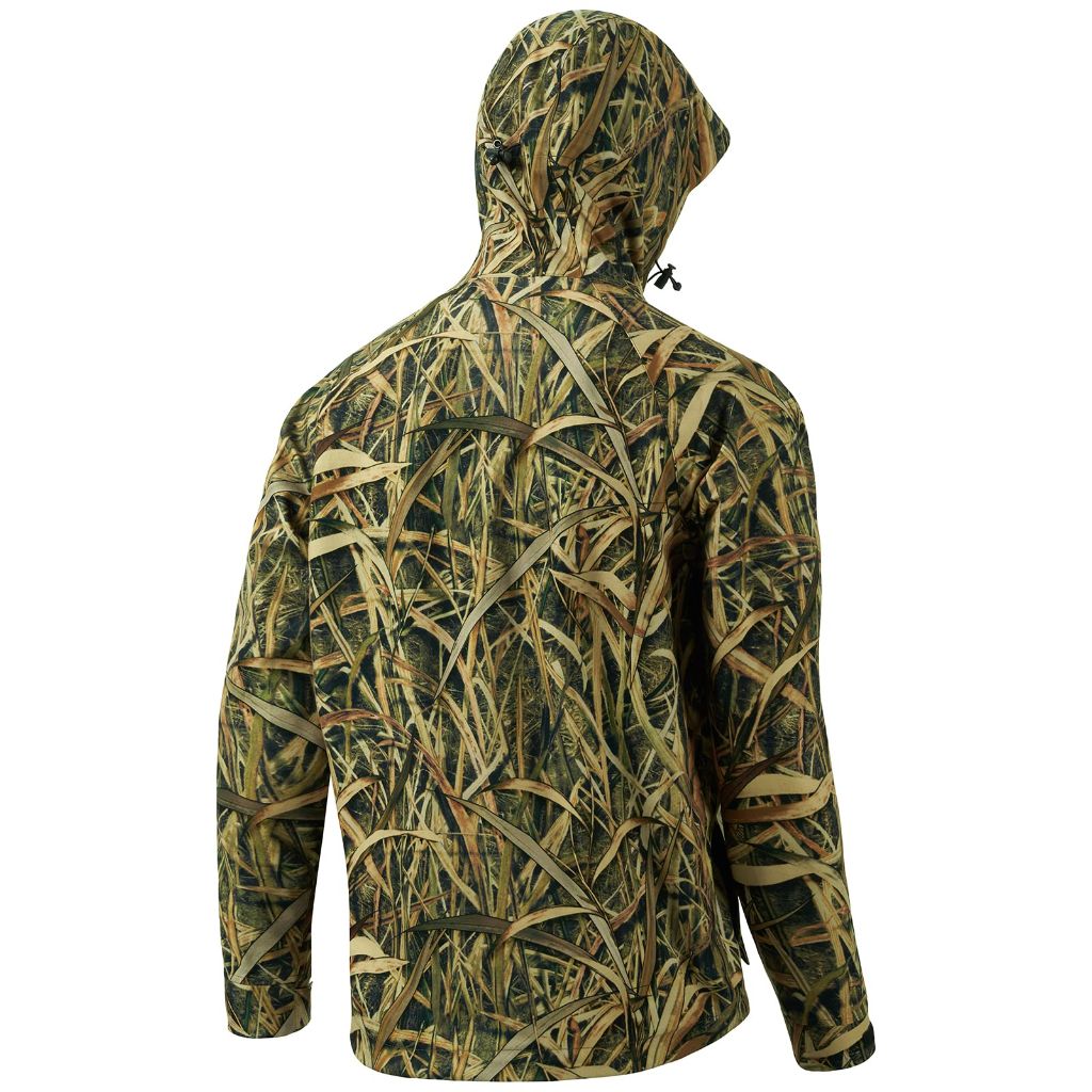 BASSDASH Walker Waterproof Jacket - Reeds Camo, Small