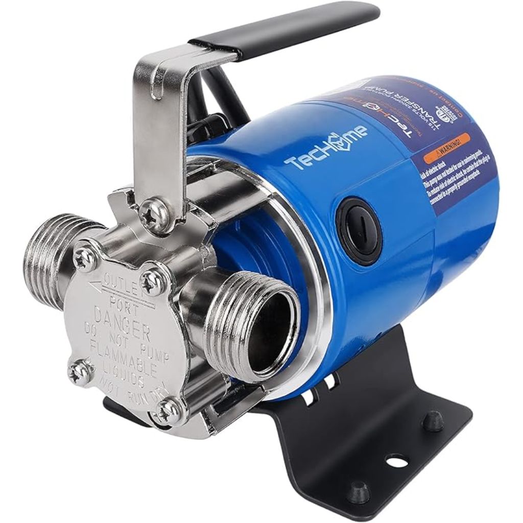 Power Water Pump Transfer Drain Pump, with Suction Hose Kit (115V 1/10HP 330GPH)