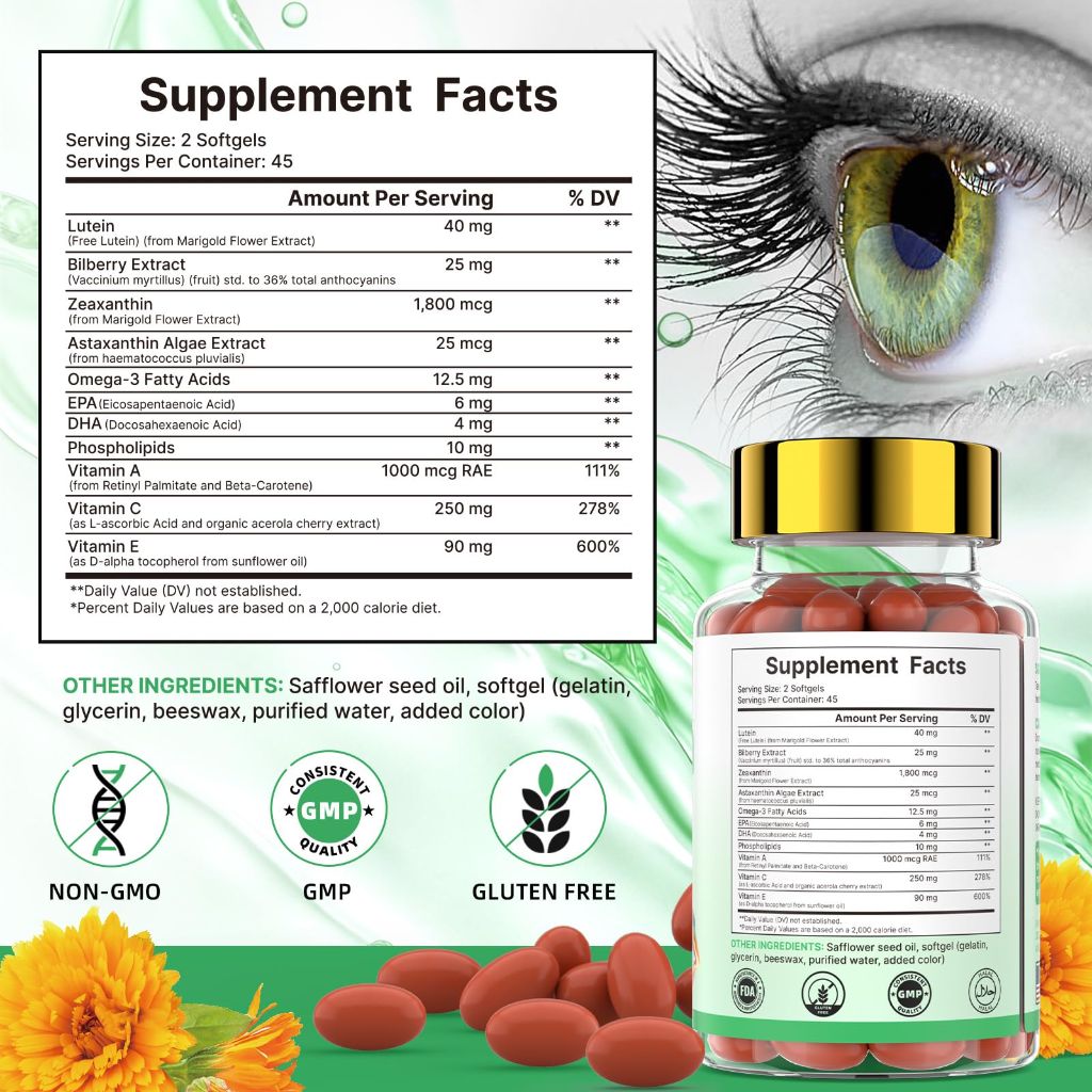 Healliance Lutein Zeaxanthin 40mg - 90 Softgels