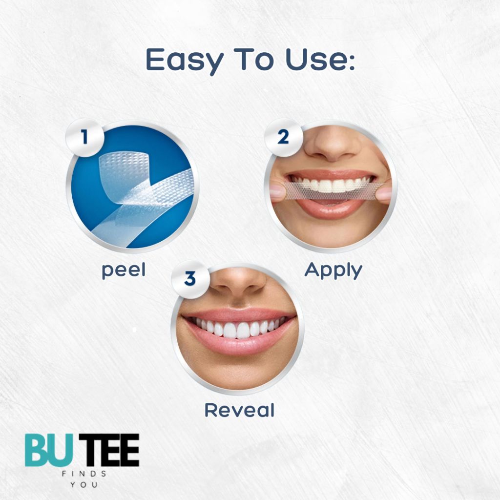 Butee Pro Teeth Whitening Strips – 28 Strips (14 Treatments)