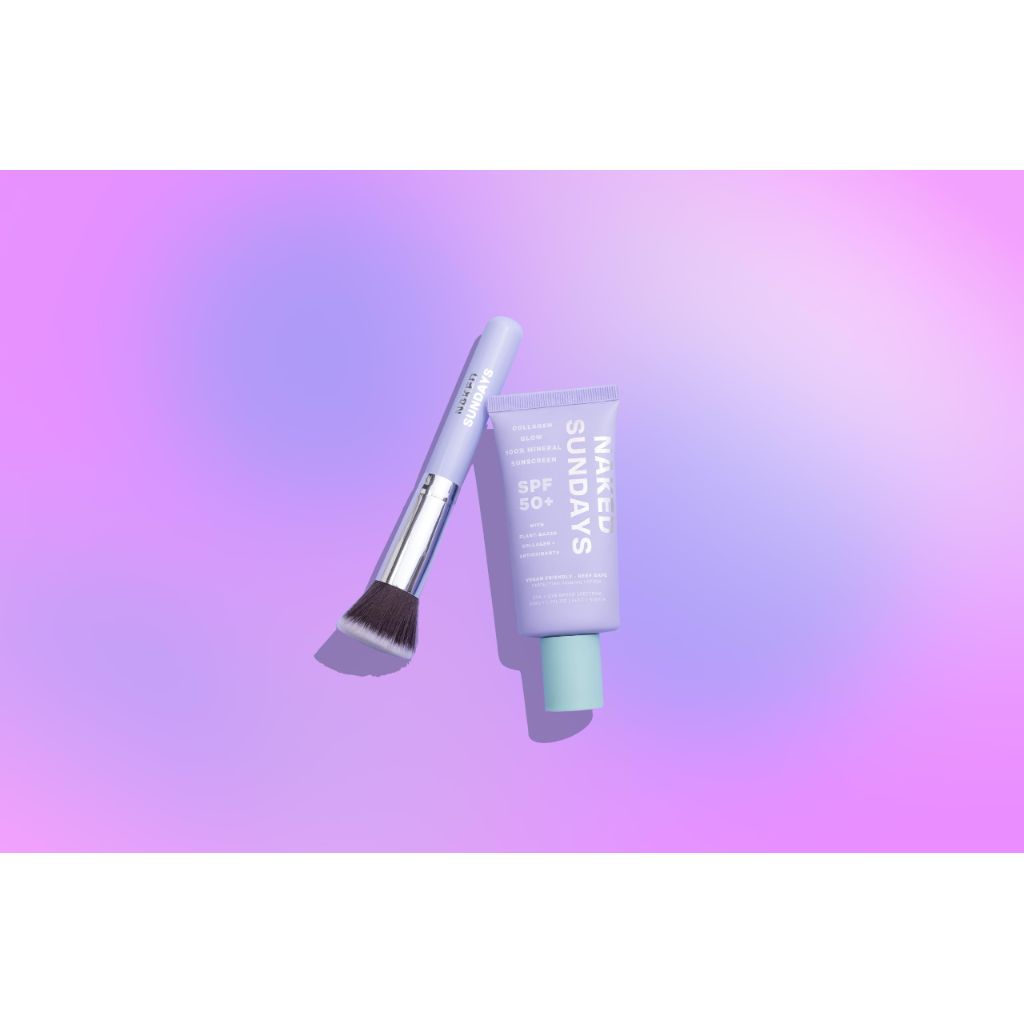 Naked Sundays SPF BFF Brush SPF Applicator Brush - Purple