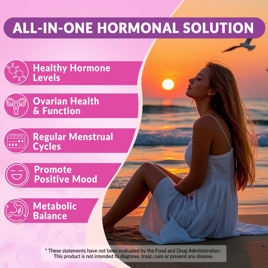 Myo-Inositol & D-Chiro Inositol Gummies w/Omega 3, Vitamin D3, B12, Magnesium & Zinc - Strawberry, 60ct.