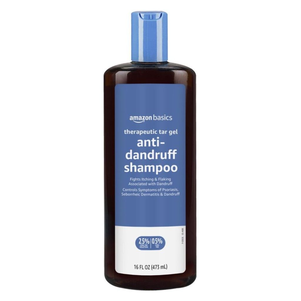 Amazon Basics Therapeutic Plus Coal Tar Gel Anti-Dandruff Shampoo 0.5% - 16 fl. oz.