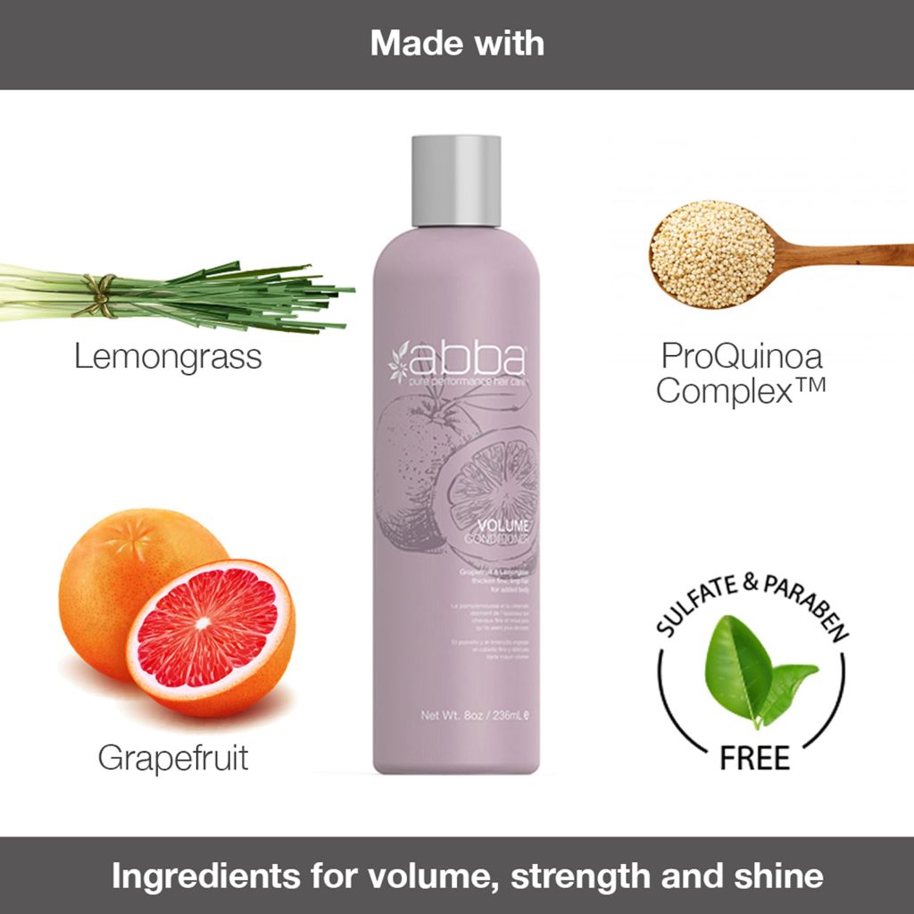 ABBA Volume Conditioner - Grapefruit & Lemongrass, 8 fl. oz.