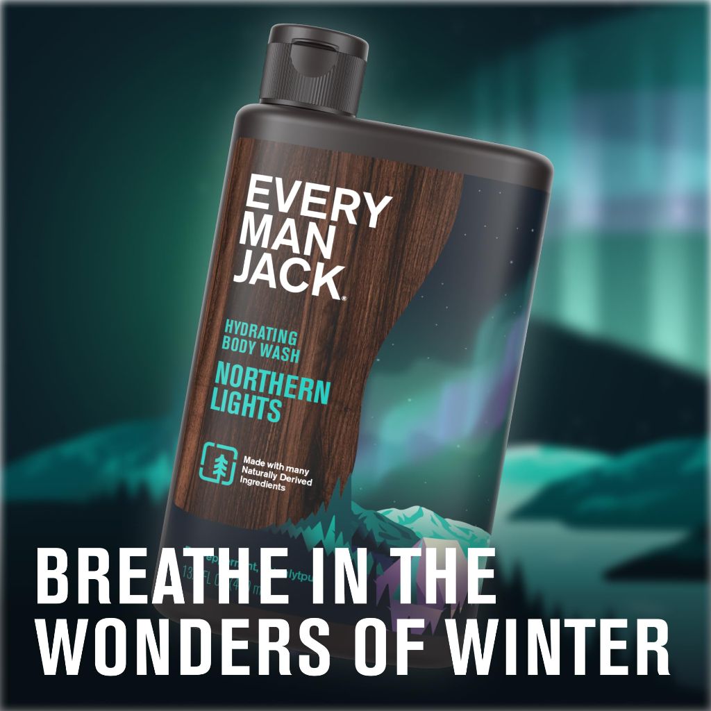 Every Man Jack Hydrating Body Wash - Northern Lights, 13.5 fl. oz. (2 Pack)