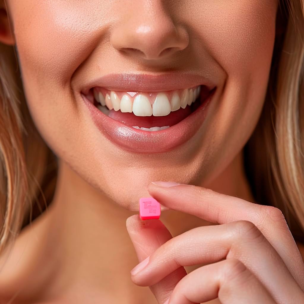 ChewCubes FITS - 18lbs, 30ct Athletic Jawline - Pink