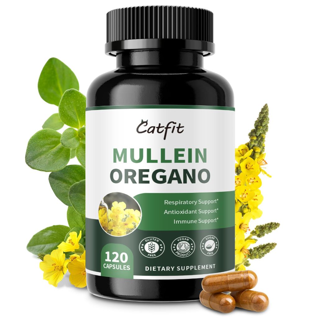Catfit Mullein Oregano Oil Capsules - 120ct.