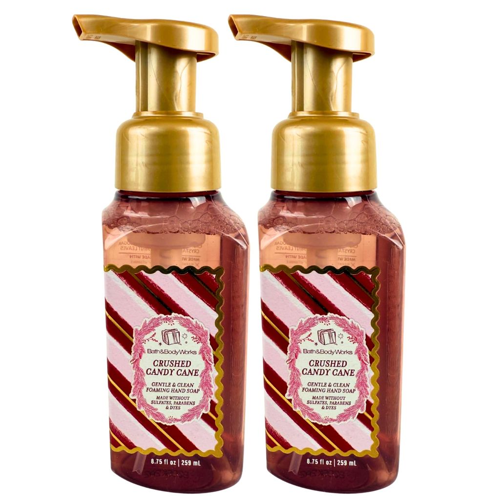 Bath and Body Works Foaming Hand Soap - Crushed Candy Cane, 8.75 fl. oz. (2 Pack)