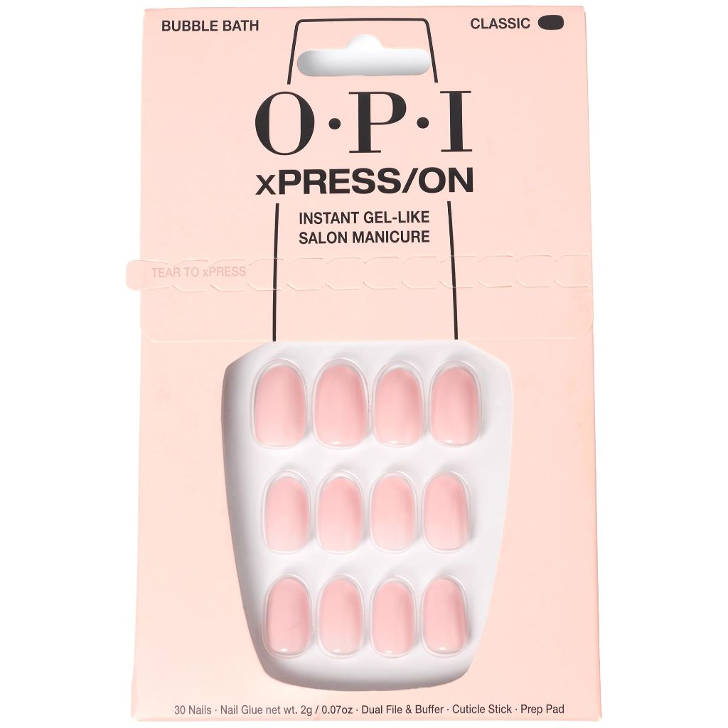 OPI xPRESS/ON Press-On Nails With Nail Glue - Bubble Bath (30pcs)