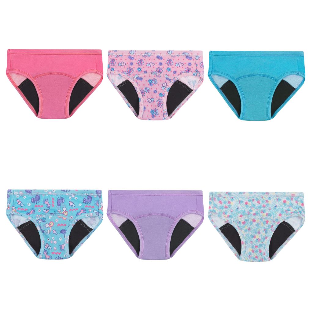 Hanes Girl's Potty Trainer Briefs - Assorted Colors, Size 4T/5T (6 Pair)