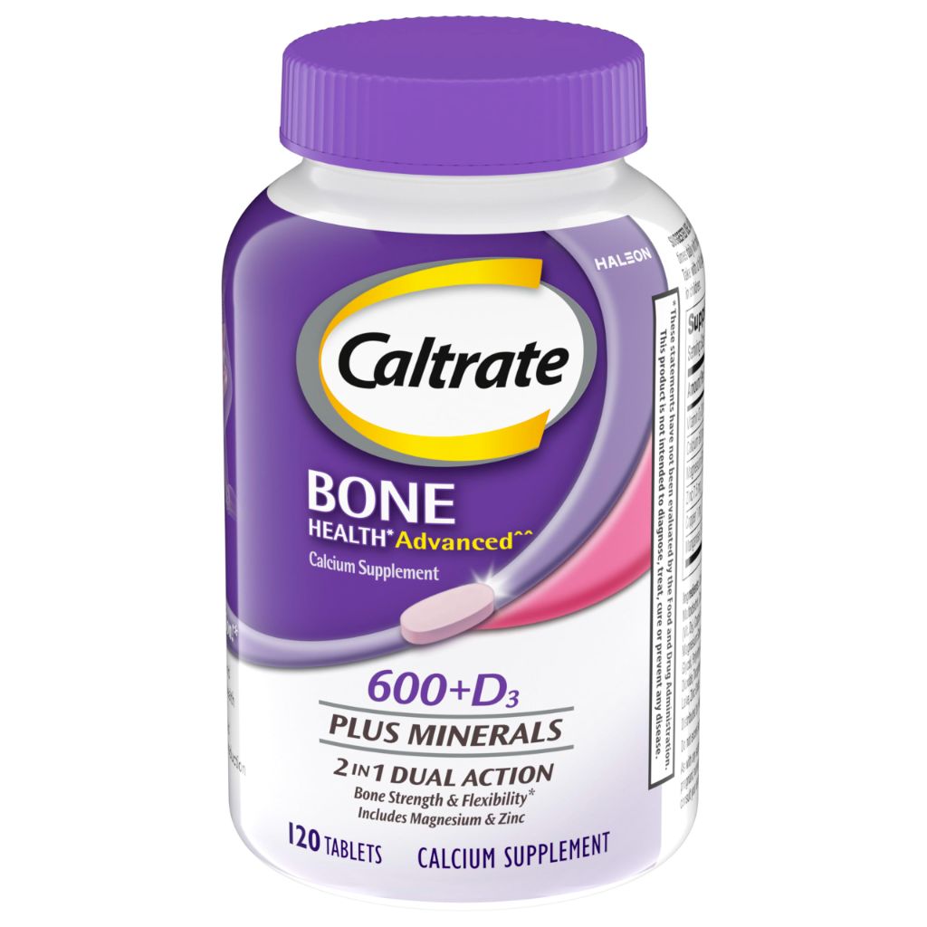 Caltrate Bone Health Advanced 600+ D3 Plus Minerals - 120 Tablets