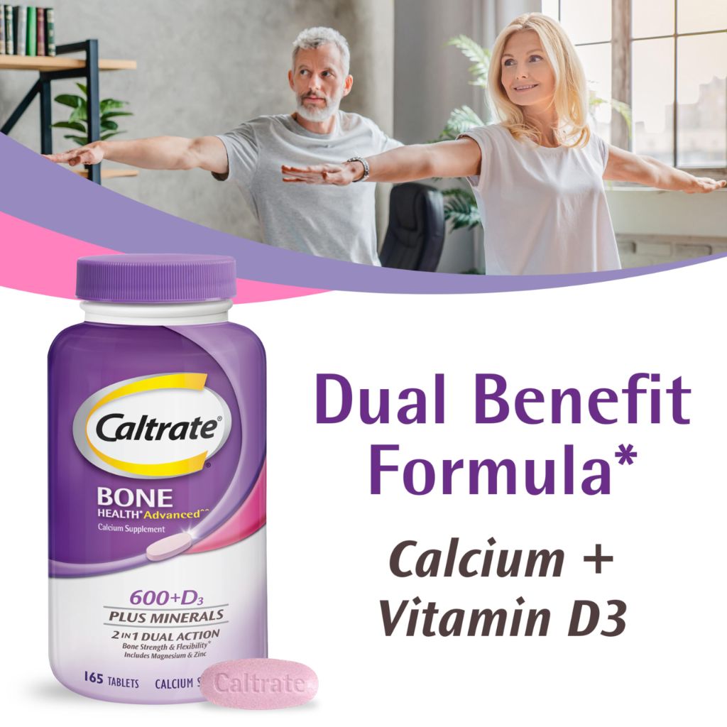 Caltrate Bone Health Advanced 600+ D3 Plus Minerals - 120 Tablets