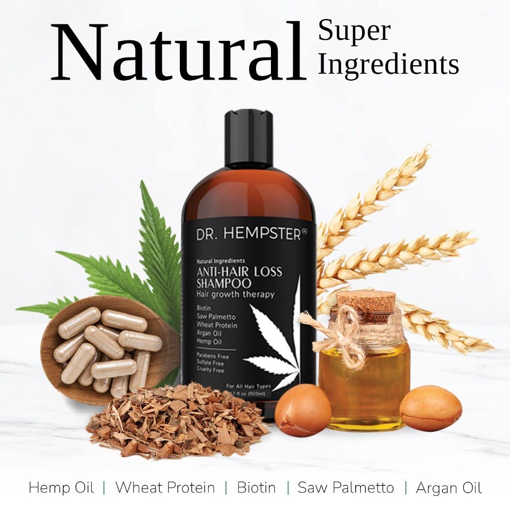 Dr. Hempster Biotin & Hemp Thinning Hair and Hair Loss Treatment Shampoo - 17 fl. oz. (2 Pack)