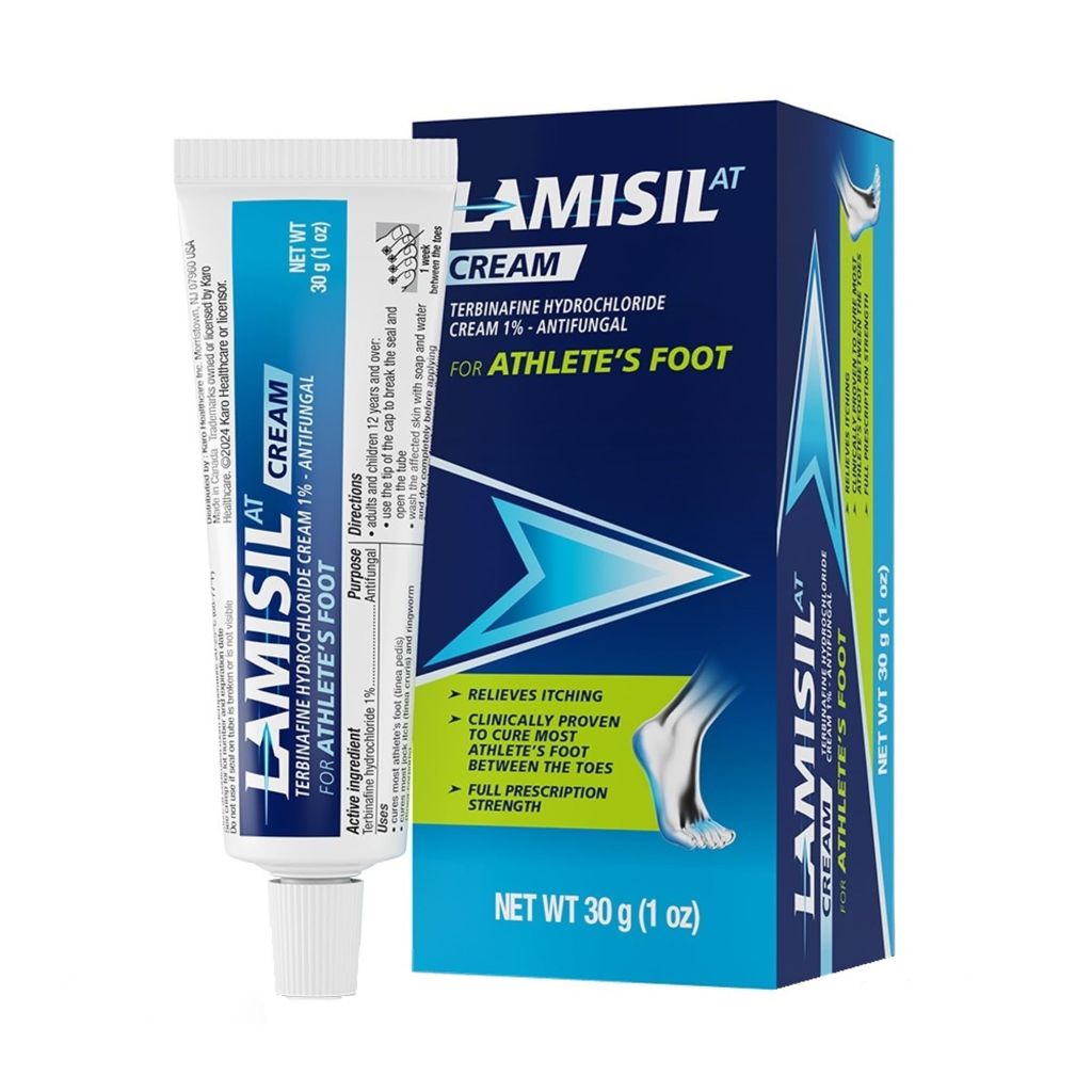 Lamisil AT Terbinafine Hydrochloride 1% Cream for Athlete's Foot - 1oz.