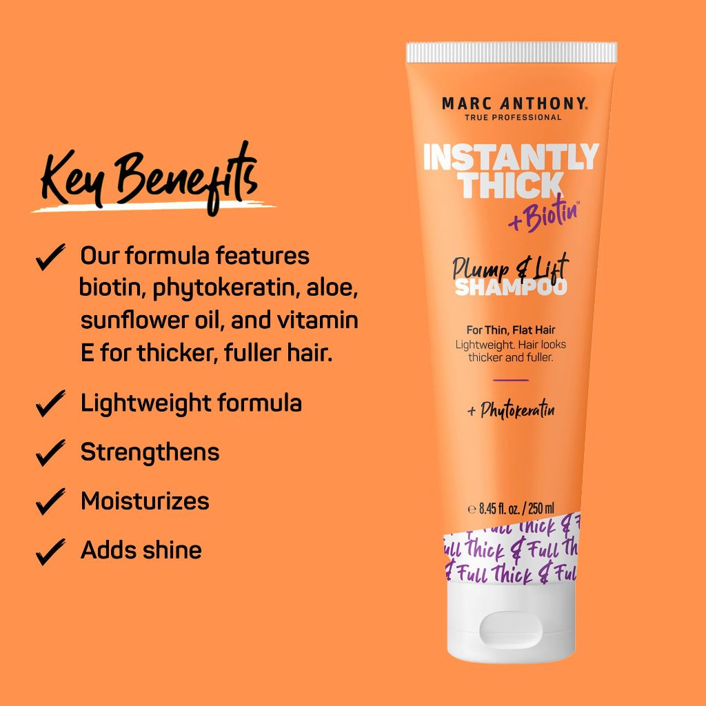 Marc Anthony Instantly Thick + Biotin Plump & Lift Shampoo - 8.45 fl. oz.