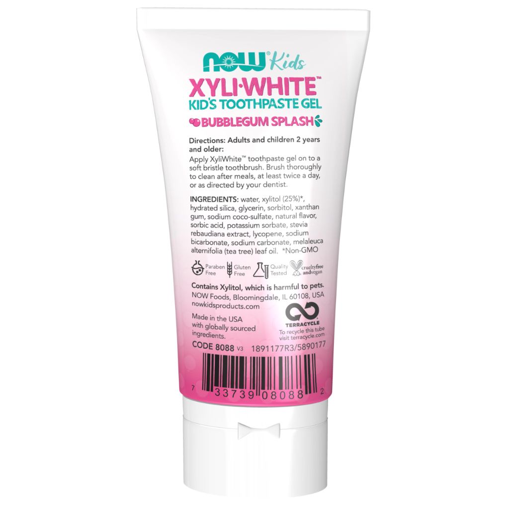 Now Kids Xyliwhite Kid's Toothpaste Gel - Bubblegum Splash, 3oz.