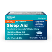 Amazon Sleep Aid Doxylamine Succinate 25mg - 96 Tablets