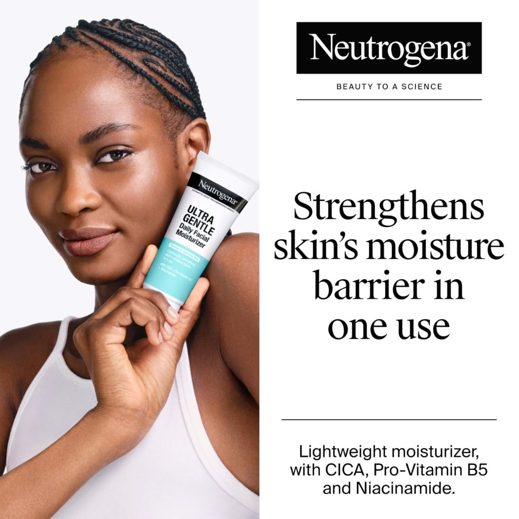Neutrogena Ultra Gentle Daily Facial Moisturizer, 3.4 fl. oz.