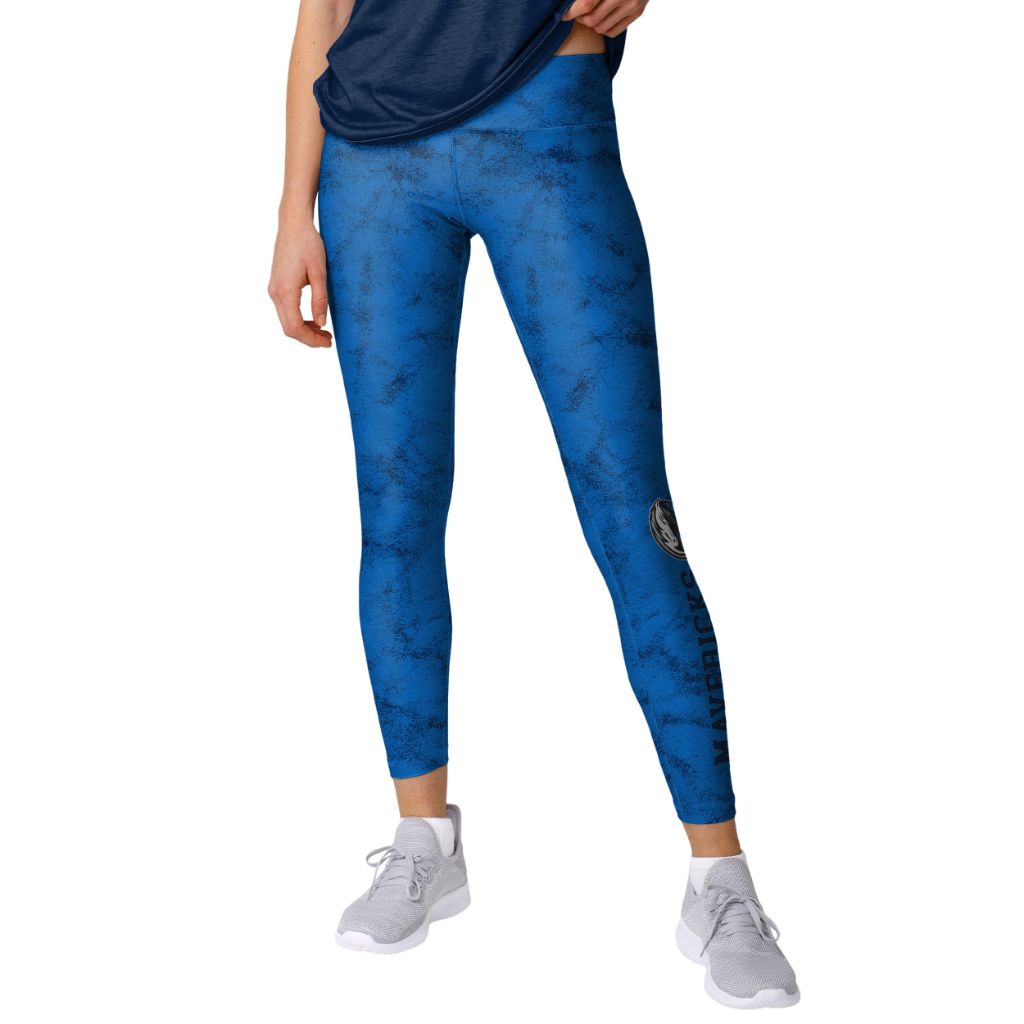 FOCO Women's NBA Blue Cloud Leggings - Dallas Mavericks, S