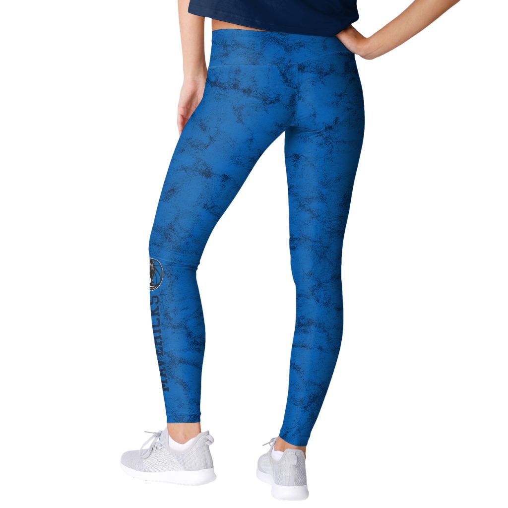 FOCO Women's NBA Blue Cloud Leggings - Dallas Mavericks, S