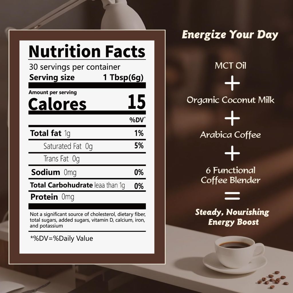 Organic Mushroom Coffee  – Instant Coffee & 6 Mushrooms, 30 Servings-Medium Roast