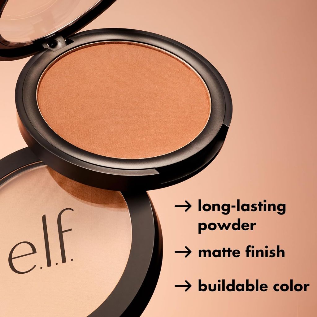 e.l.f. Primer-Infused Matte Bronzer - Forever Sun Kissed, 0.35 oz