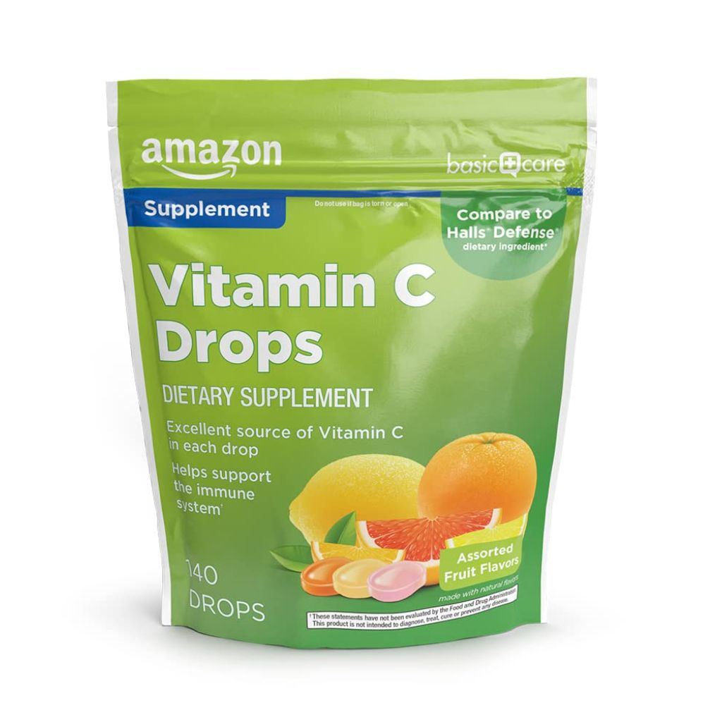 Amazon Vitamin C Drops - Lemon, Orange & Grapefruit, 140 Lozenges