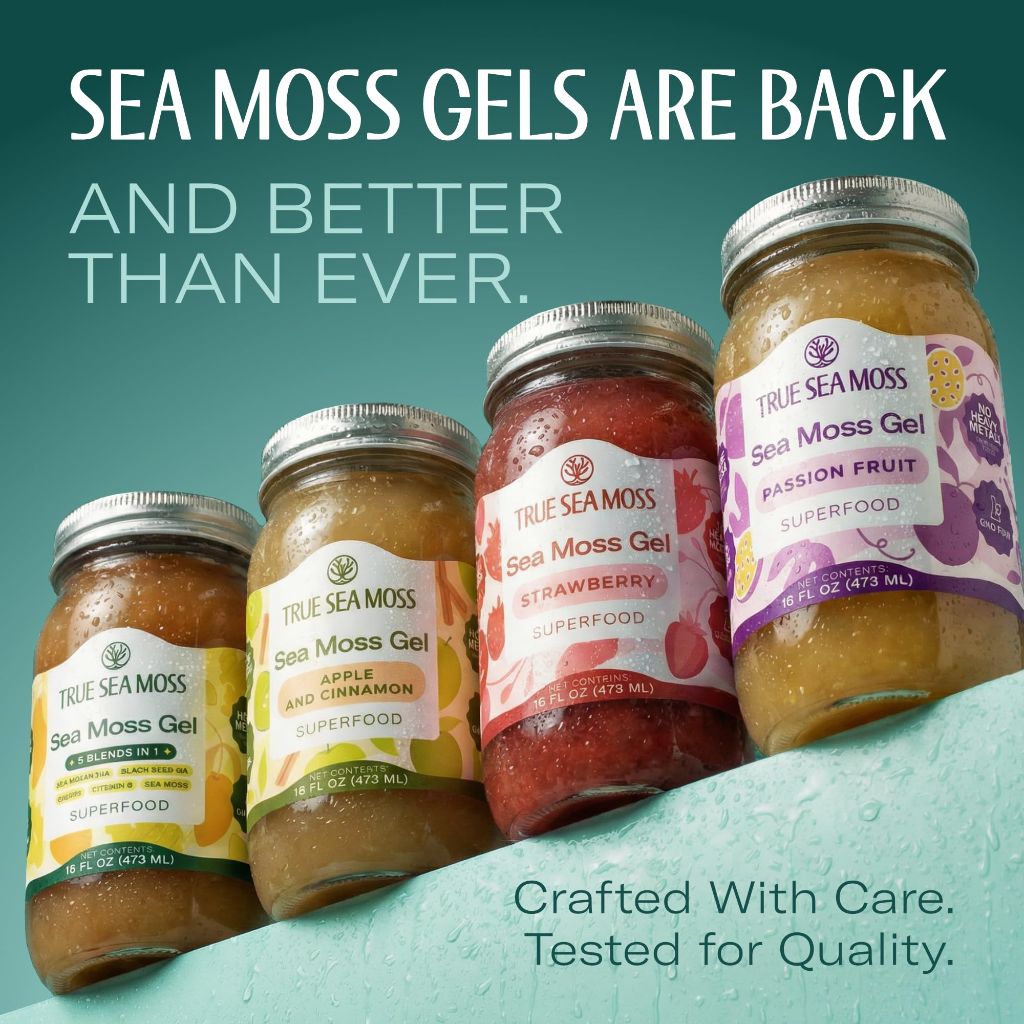 TrueSeaMoss Wildcrafted Sea Moss Gel - Ashwagandha, 16 fl. oz.