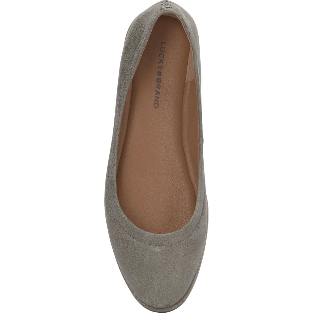 Lucky Brand Wimmie Ballet Flat, Titanium - Size 6
