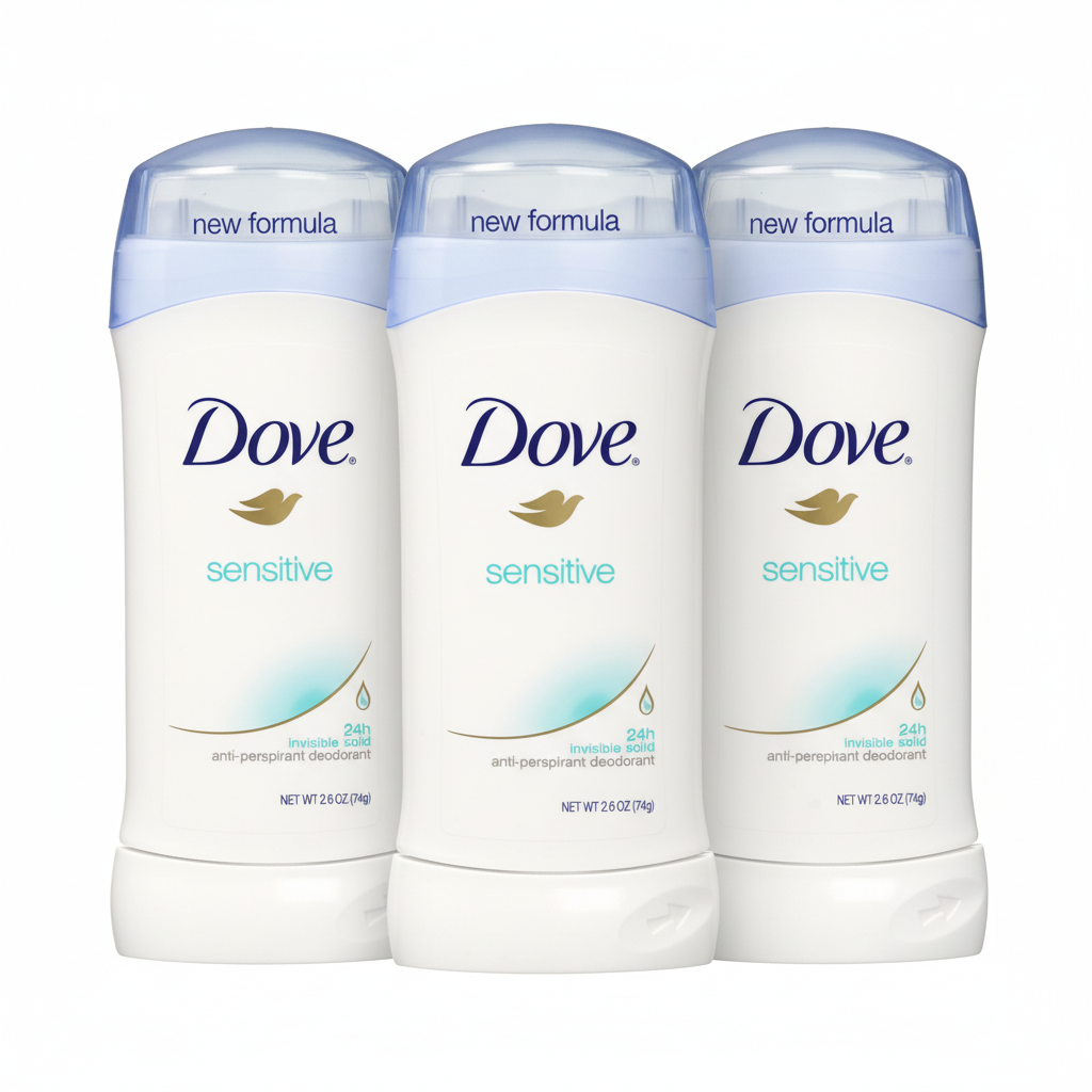Dove Women's Anti-Perspirant Deodorant for Sensitive Skin - 2.60 oz Stick (3 Pack)