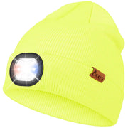 OKKLE LED Beanie Hat with Light - Fluorescent Yellow, One Size