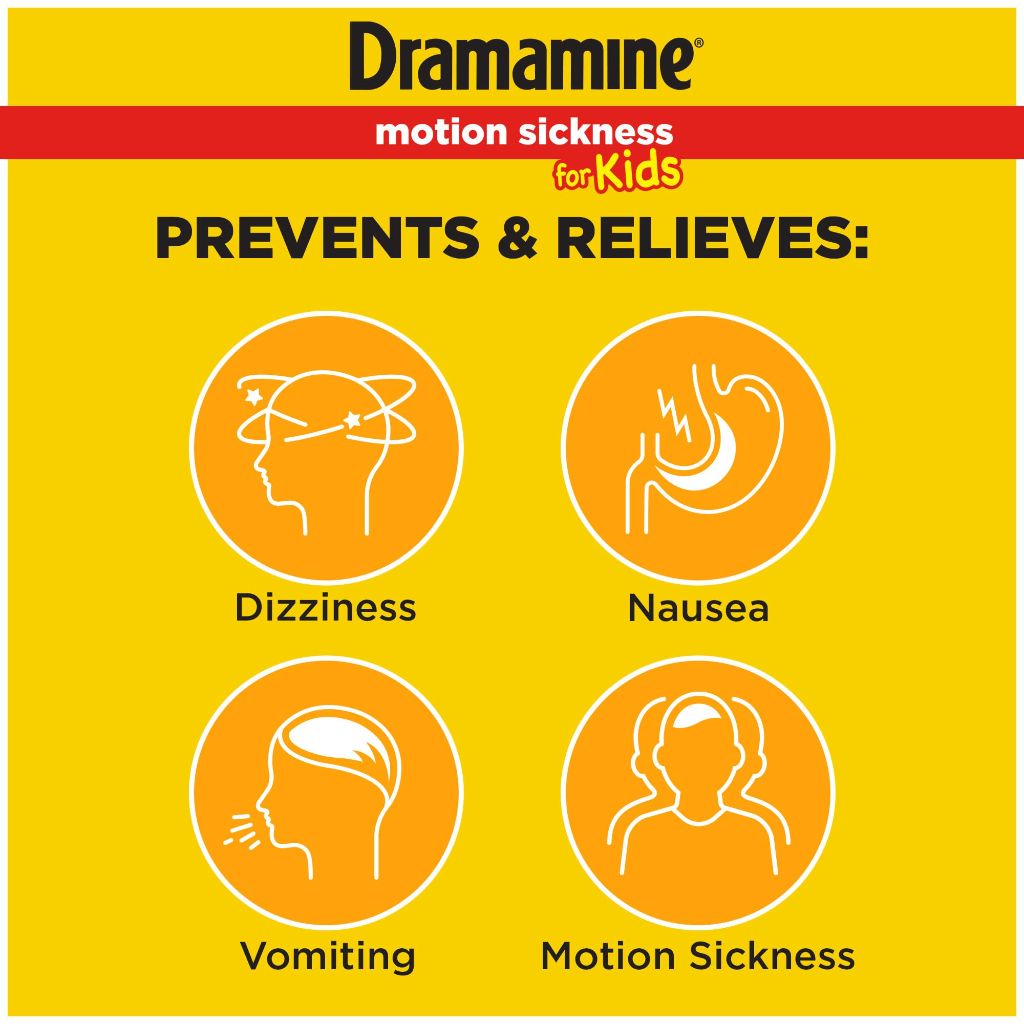 Dramamine Kid's Motion Sickness Chewables - Grape, 8 Tablets