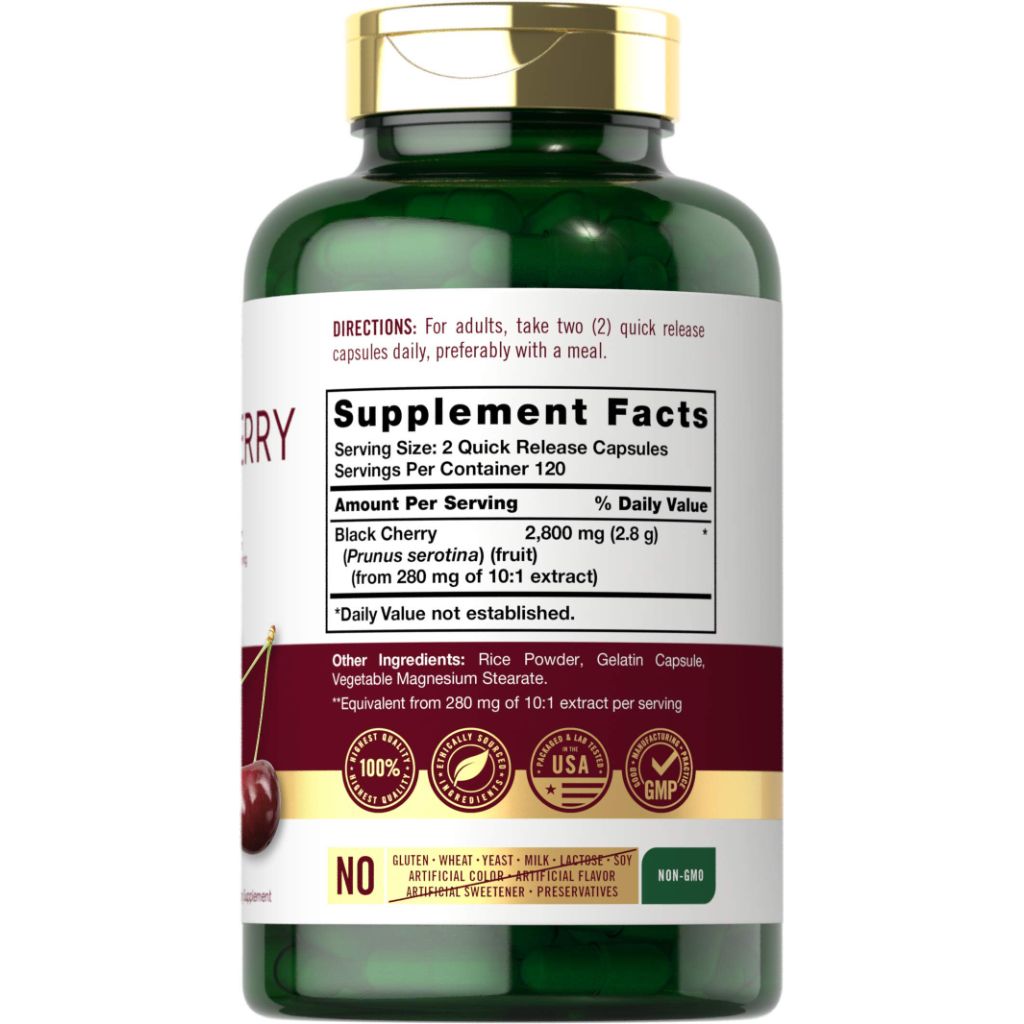 Carlyle Black Cherry Extract 2800mg - 240 Capsules