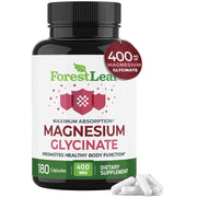 Forest Leaf Maximum Absorption Magnesium Glycinate 400mg - 180 Capsules