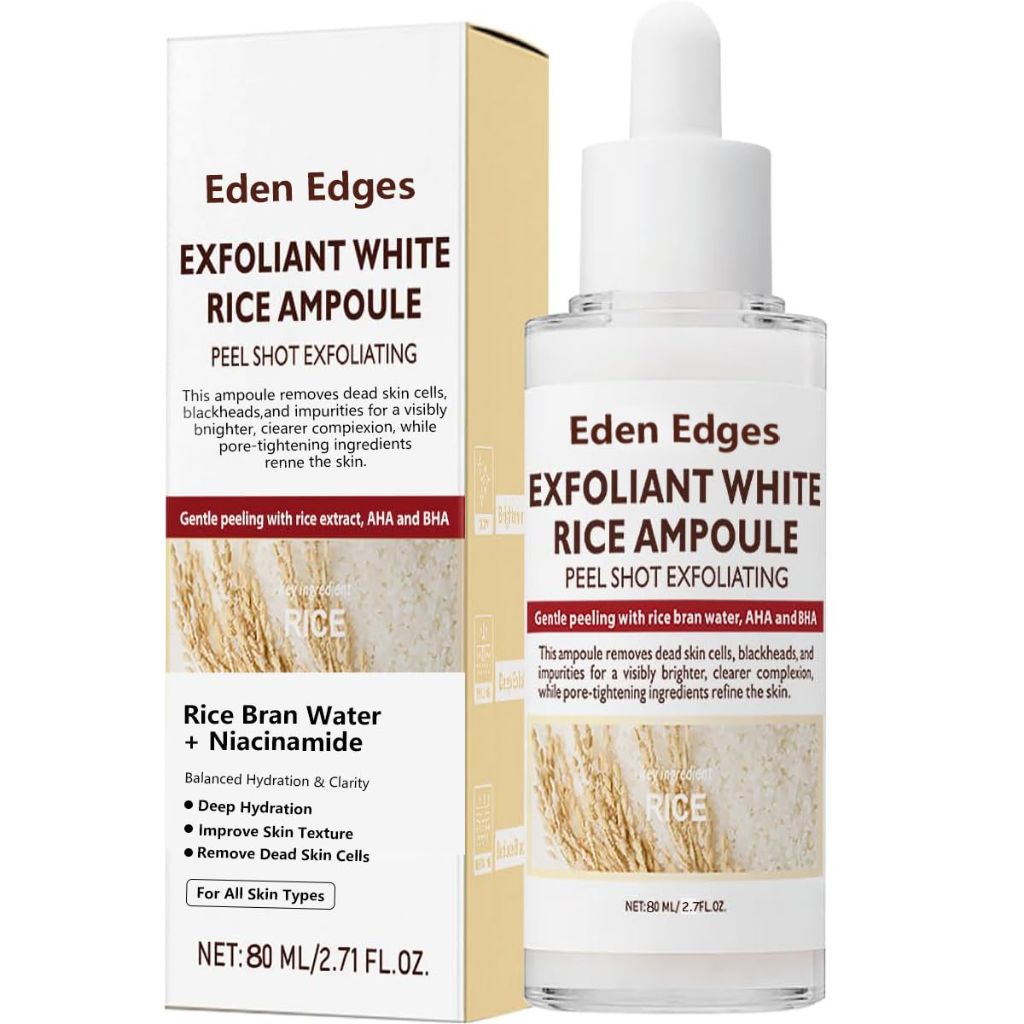 Eden Edges Exfoliant White Rice Ampoule w/Niacinamide - 2.71 fl. oz.
