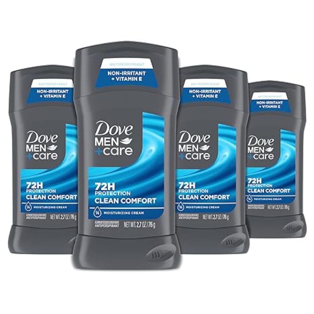 Dove Men+Care Antiperspirant Deodorant Stick - Clean Comfort, 2.7oz (4 Pack)