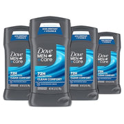 Dove Men+Care Antiperspirant Deodorant Stick - Clean Comfort, 2.7oz (4 Pack)