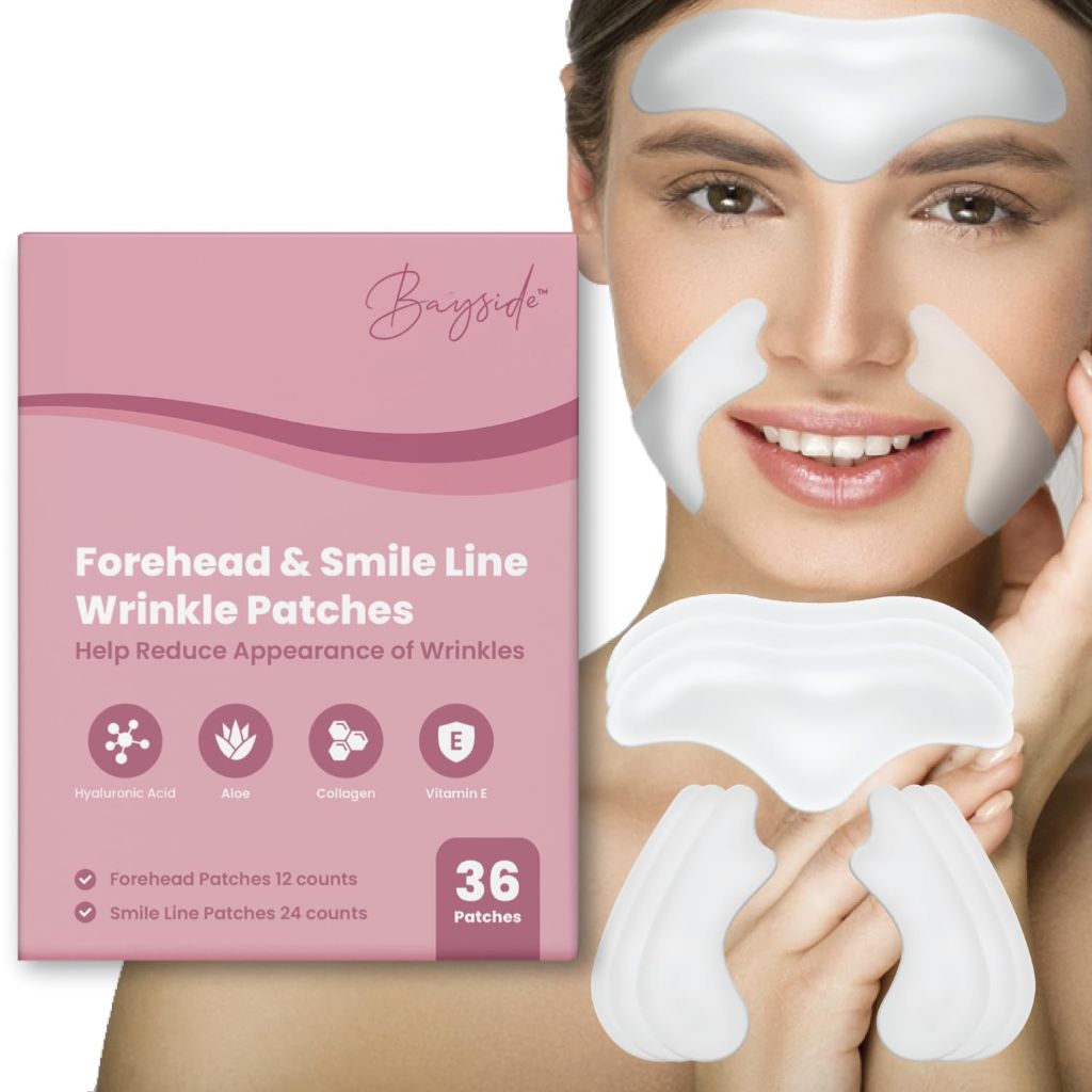 Forehead Wrinkle and Smile Line Patches Set - 36ct