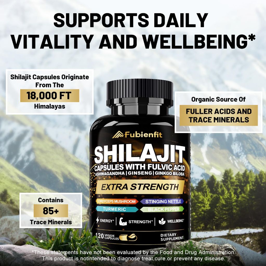 Fubienfit Shilajit Extra Strength - 120 Capsules