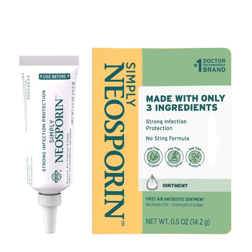 Neosporin Simply Formula 3-Ingredient First Aid Antibiotic Ointment - 0.5 oz
