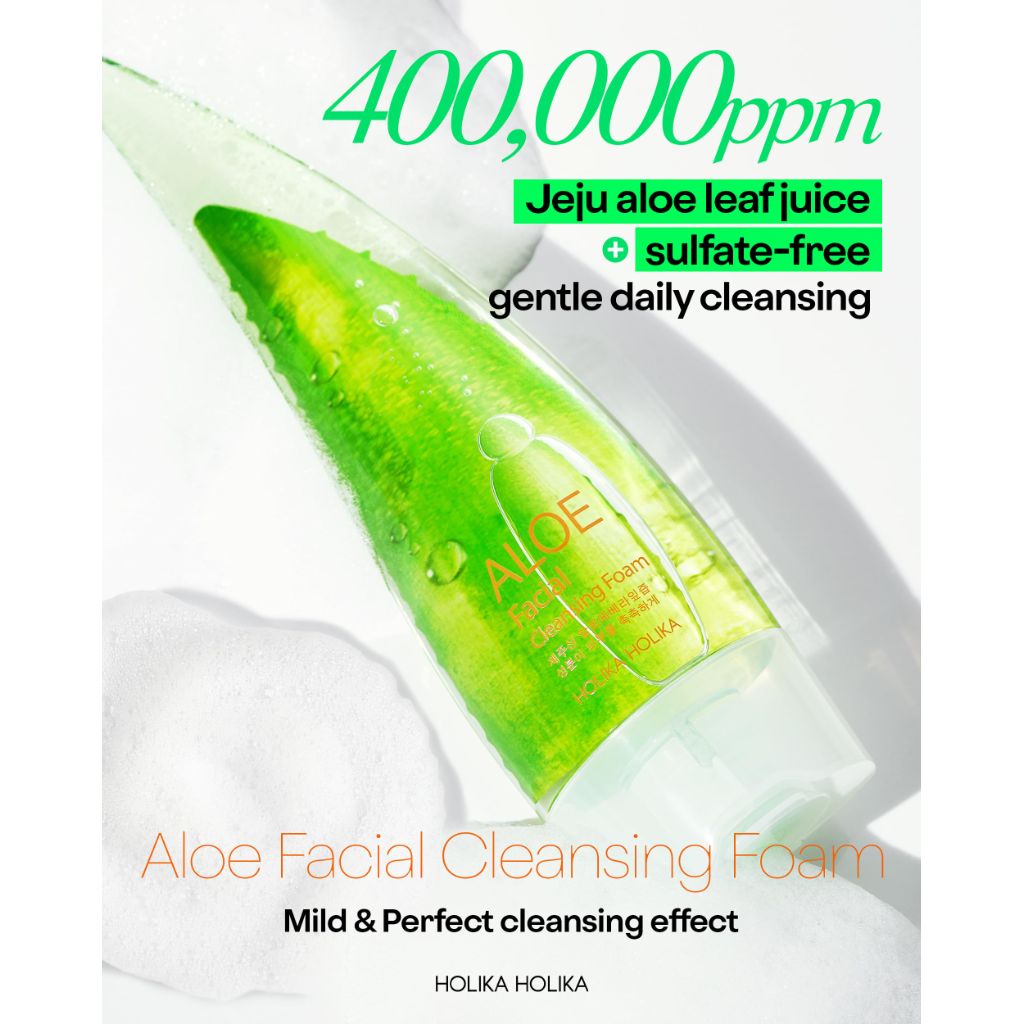 Holika Holika Aloe Facial Cleansing Foam - 5.07 fl. oz.