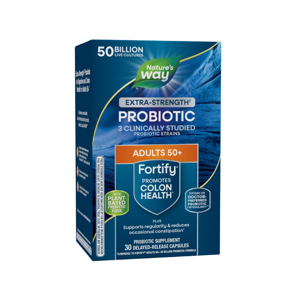 Nature’s Way Adults 50+ Fortify Extra Strength Probiotic - 30 Delayed-Release Capsules