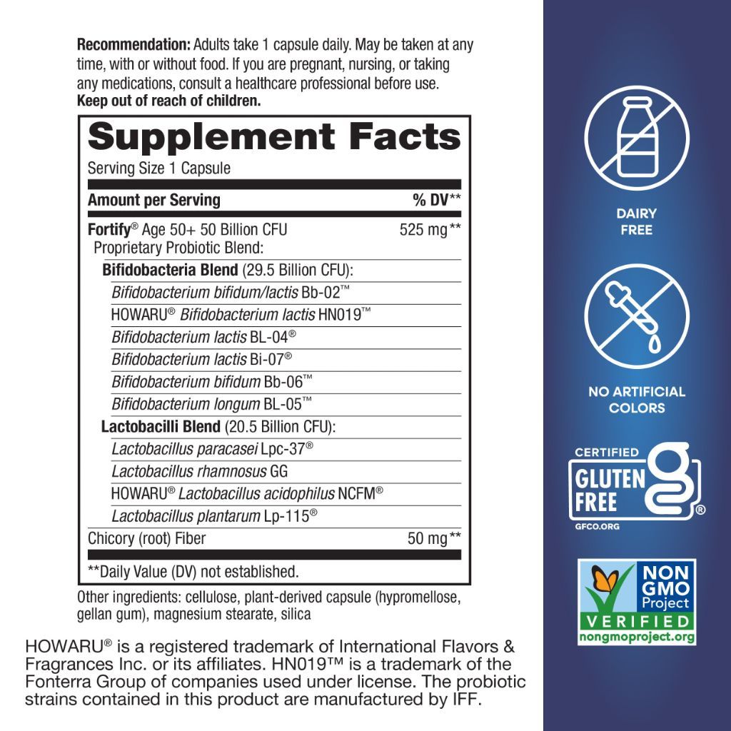 Nature’s Way Adults 50+ Fortify Extra Strength Probiotic - 30 Delayed-Release Capsules