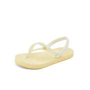 Reef Toddler/Little Kid Charming Flip Flops - Pale Banana, Size 3 Infants