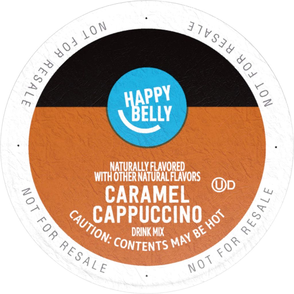 Happy Belly Caramel Cappuccino Keurig K-Cup Coffee Pods, 24ct.